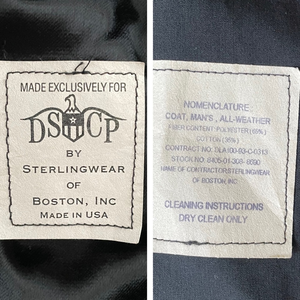 💖HP💖 STEARLINGWEAR of BOSTON MILITARY TRENCH COAT - Picture 5 of 8